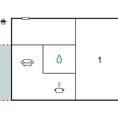 1 Bedroom Awesome In アパート *