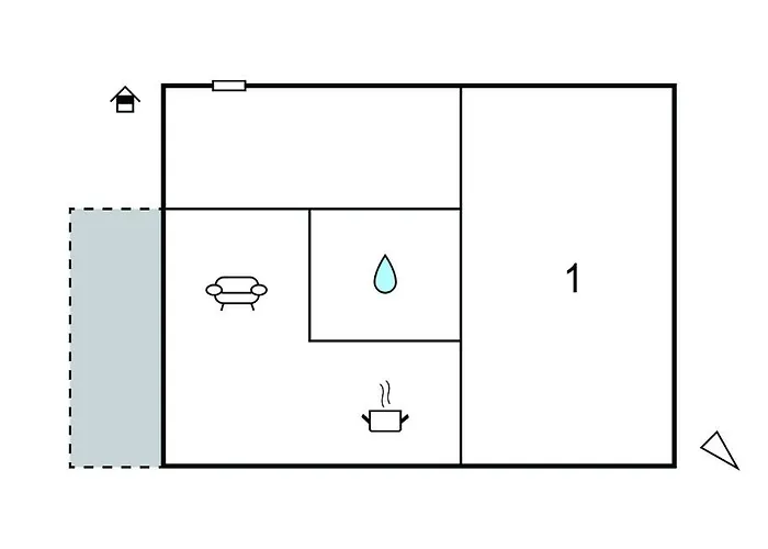 1 Bedroom Awesome In Apartment *